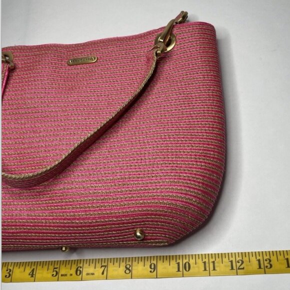NWT Eric Javits Squishee Clip Tote Pink - Picture 8 of 8